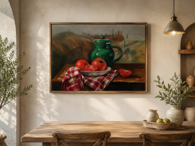 تابلو طبیعت بی جان رنگ روغن