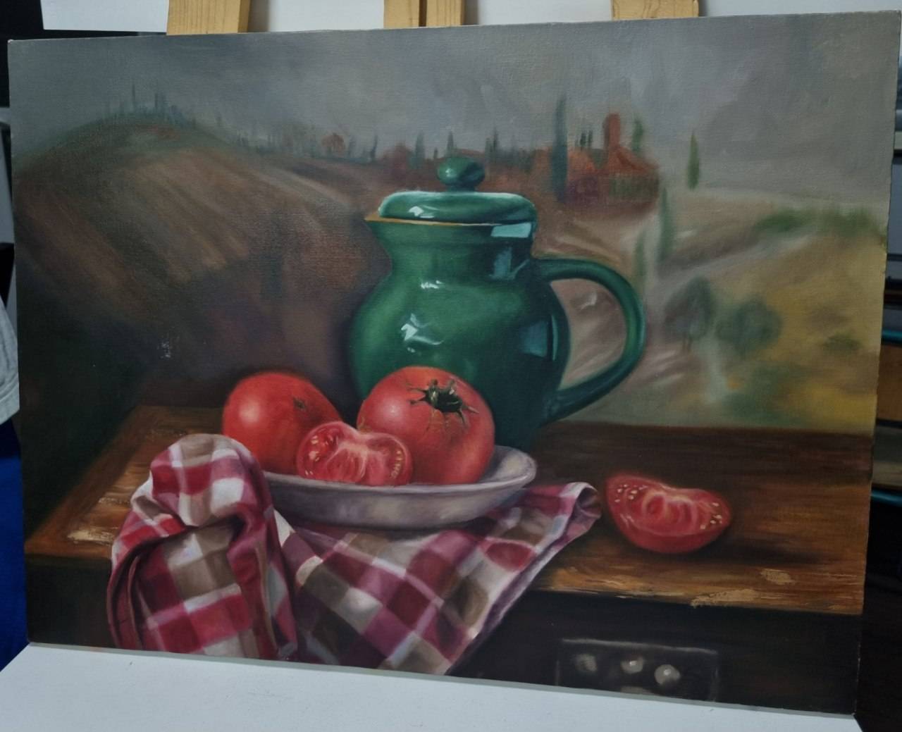  تابلو طبیعت بی جان رنگ روغن 